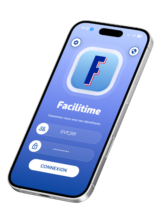 Facilitime sur smartphone